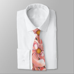 Men's Tie Peachy Dahlia