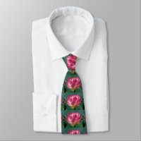 Men's Tie Pink Lotus