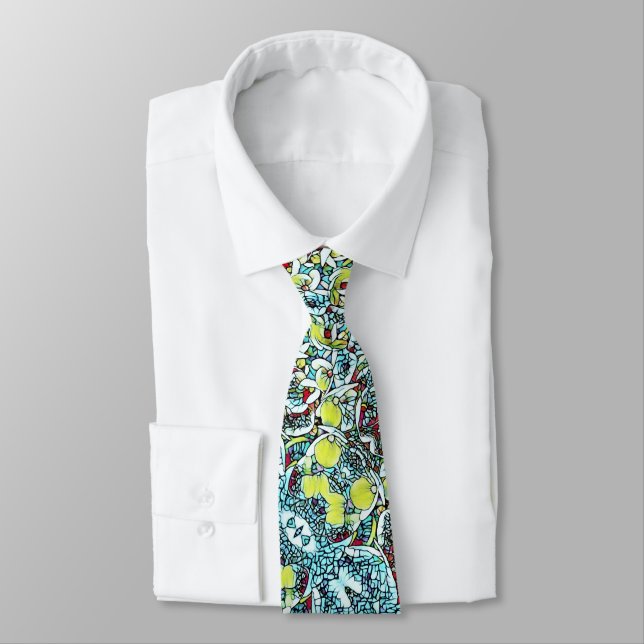 Men's Tie - SG Hydrangeas (Tied)