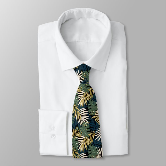Men's Tie Tropical Palms  (Tied)