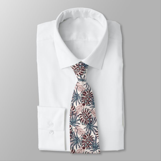 Men's Tie Tropical Palms (Tied)