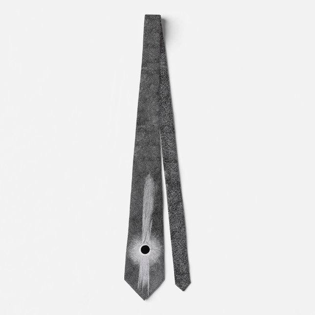 Men's tie w/solar eclipse of 1878 (Front)