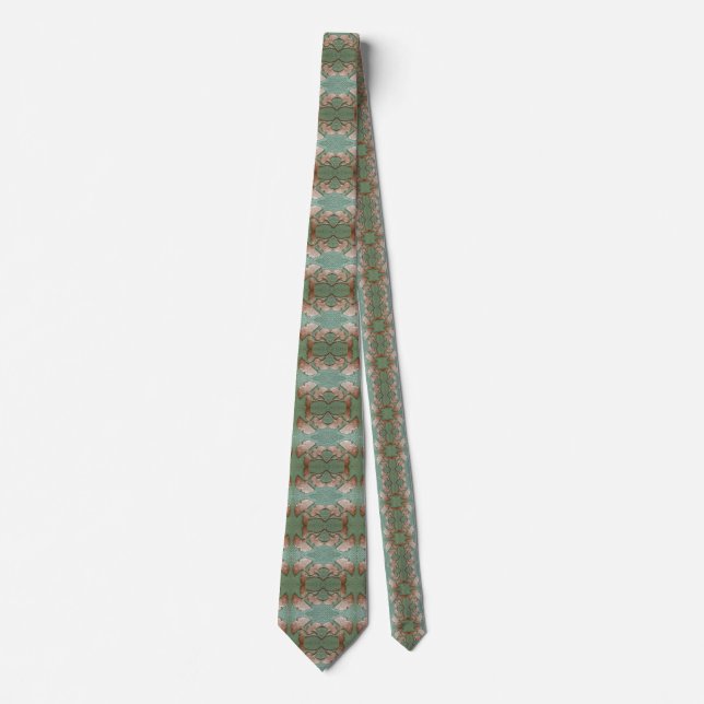 Mens Tie with Gingko leaf design (Front)