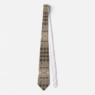 Men's Tie with Gothic Revival Architecture