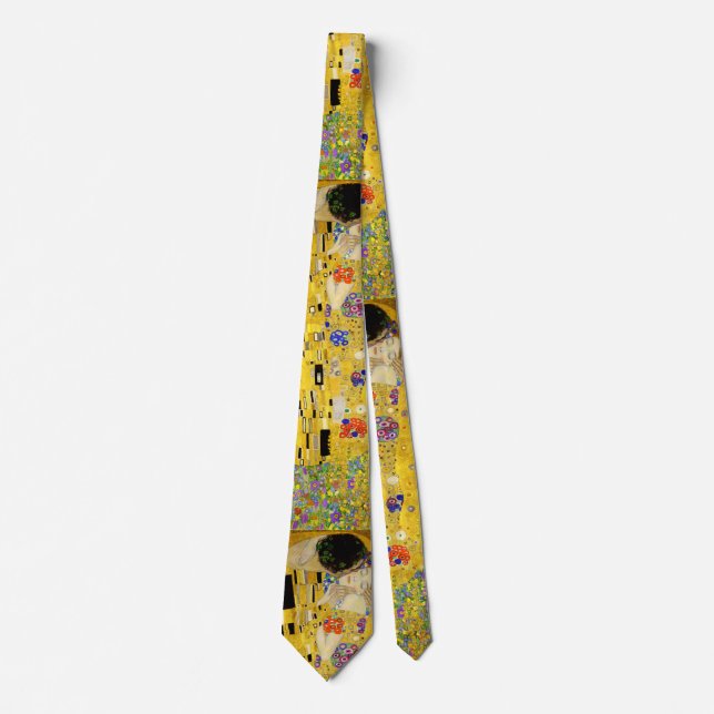 Men's Tie with Klimt's The Kiss (Front)