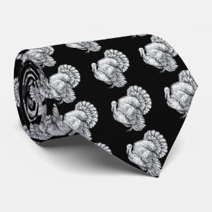 Men's Ties, Farm Animal Collection, Turkey Tie