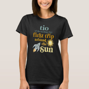 Mens Tio Outer Space 1st Birthday First Trip Aroun T-Shirt