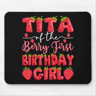 Mens Tita of The Berry Ft Birthday Girl Strawberry Mouse Mat