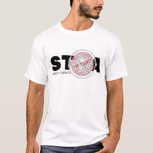 Mens Top Secret T shirt (Front)