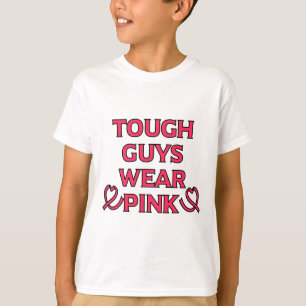 Mens Tough Guys Wear Pink Breast Cancer  T-Shirt