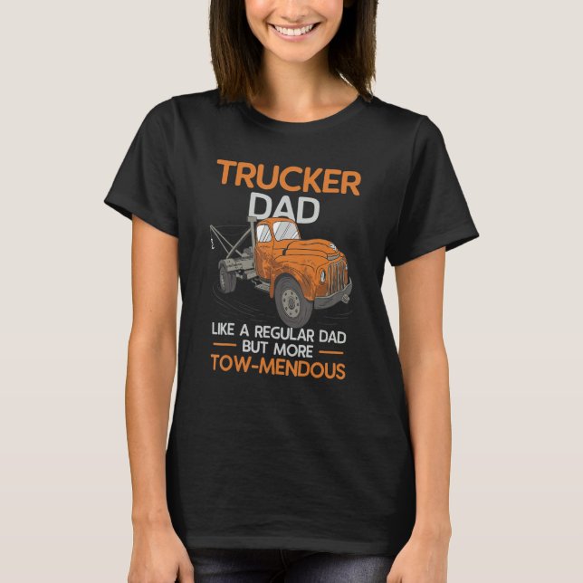 Mens Tow Truck Dad Driver Breakdown Lorry Operator T-Shirt (Front)