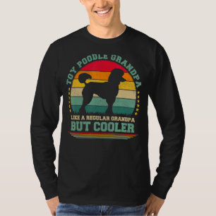 Mens Toy Poodle Dog Vintage Toy Poodle Grandpa Fa T-Shirt