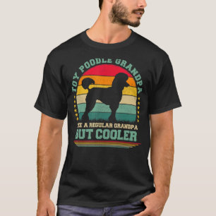 Mens Toy Poodle Dog  Vintage Toy Poodle Grandpa Fa T-Shirt