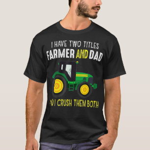 Mens Tractor Dad Farming Father Farm Lover Daddy T-Shirt