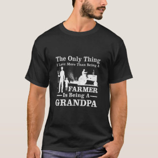Mens Tractor Farmer Vintage Style Farmer Grandpa F T-Shirt