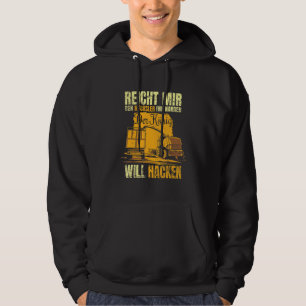 Mens Tractors Corn Shredding Farmer Waller Farmer Hoodie