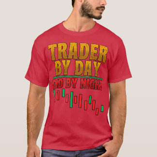 Mens Trader By Day Dad By Night Crypto Trading T-Shirt