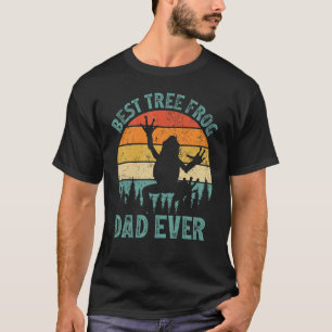 Mens Tree Frog Vintage Best Tree Frog Dad Ever Fa T-Shirt