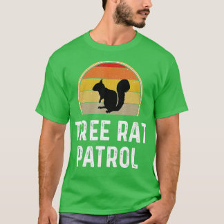 Mens Tree Rat Patrol Squirrel Hunter Gifts Funny H T-Shirt