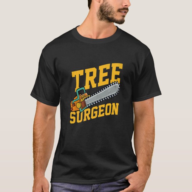 Mens Tree Surgeon Working Crafting Handyman Mechan T-Shirt (Front)
