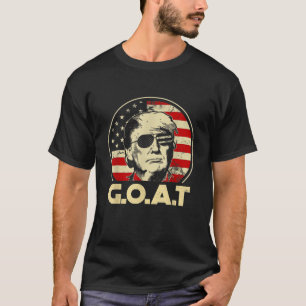Mens Trump GOAT 45th Presidential Circle Back Elec T-Shirt