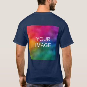 Men's TShirt Back Design Replace Photo Template