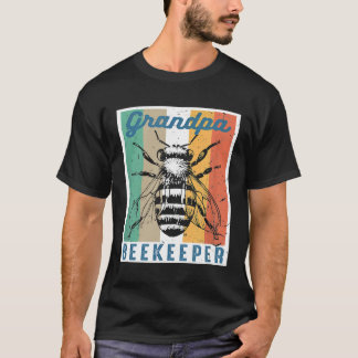 Mens Tu Vintage Grandpa Beekeeper Beekeeping Famil T-Shirt