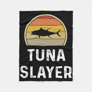 Mens Tuna Slayer Fishing Gifts Funny Fisherman Shi Fleece Blanket