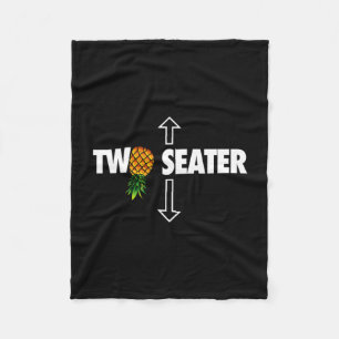 Mens two seater swinger mens funny upside down fleece blanket