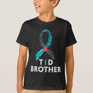 Mens Type 1 Diabetes Brother - World Diabetes Day T-Shirt