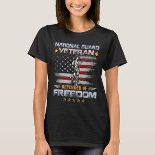 Mens U.s Army National Guard Veteran Flag Vintage  T-Shirt
