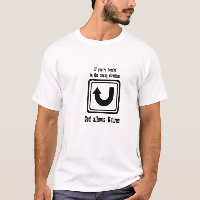 Men's U Turn T Shirt (Front)