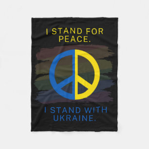 Mens Ukraine - I Stand With Ukraine - I Stand For Fleece Blanket