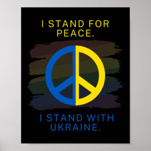 Mens Ukraine - I Stand With Ukraine - I Stand For Poster