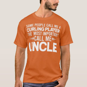 Mens Uncle Curling Player Tee Coach Uncles Funny