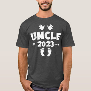 Mens Uncle Est 2023 Promoted To Be Uncle Pregnancy T-Shirt