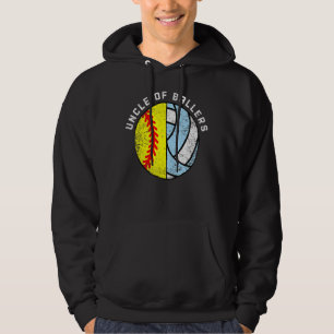 Mens Uncle Of Ballers Softball Volleyball Uncle Hoodie