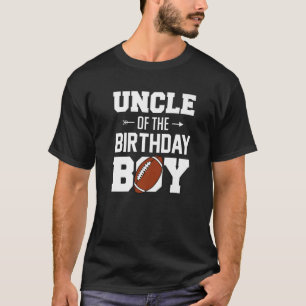 Mens Uncle Of The Birthday Boy  Football Boy Famil T-Shirt