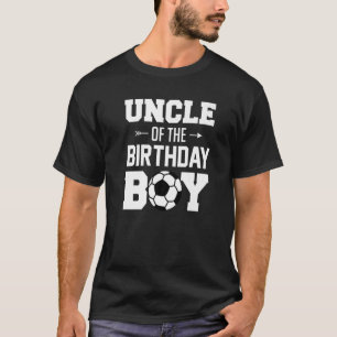 Mens Uncle Of The Birthday Boy Soccer Boy Family T-Shirt