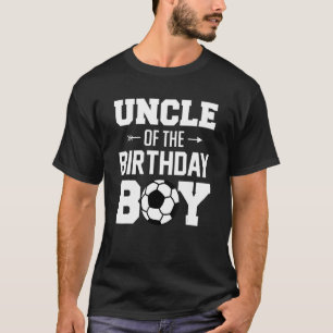 Mens Uncle Of The Birthday Boy Soccer Boy Family T-Shirt