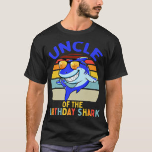 Mens Uncle of the Shark Birthday Matching Family T-Shirt