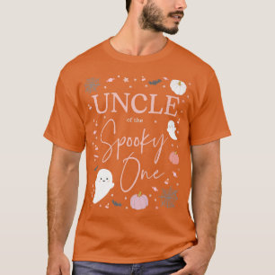 Mens Uncle of the Spooky One Girl First Birthday P T-Shirt