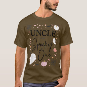 Mens Uncle of the Spooky One Girl First Birthday P T-Shirt