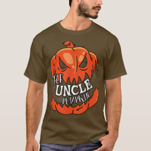 Mens Uncle Pumpkin Matching Family Group Halloween T-Shirt