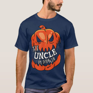 Mens Uncle Pumpkin Matching Family Group Halloween T-Shirt