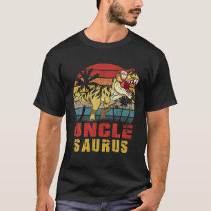 Mens Uncle Saurus Dinosaur Funny Unclesaurus T Rex T-Shirt