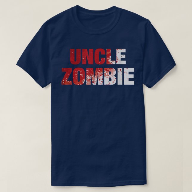 Mens Uncle Zombie  Halloween Costume  T-Shirt (Design Front)