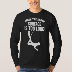 Mens Underwater World Diver Freediving Freediving T-Shirt