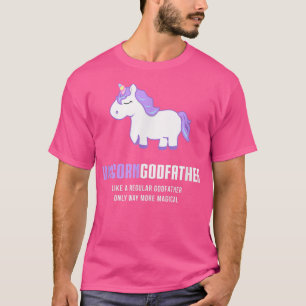 Mens Unicorn Godfather , Funny Cute Magical Gift T-Shirt