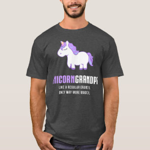 Mens Unicorn Grandpa , Funny Cute Magical Gift  T-Shirt